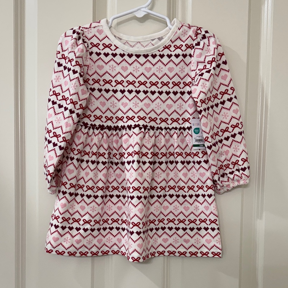 Garanimals Pink and Red Patterned Casual Dress